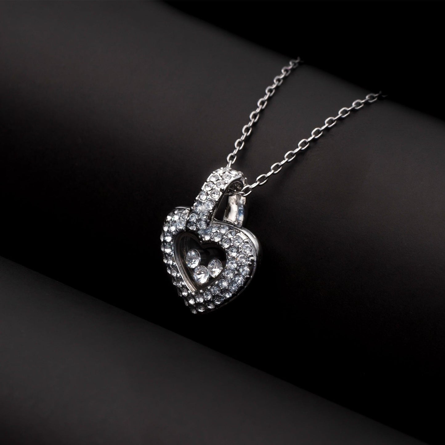 TRYNDI™ To My Amazing Soulmate Floating Heart Necklace With Authentic Swarovski Crystals