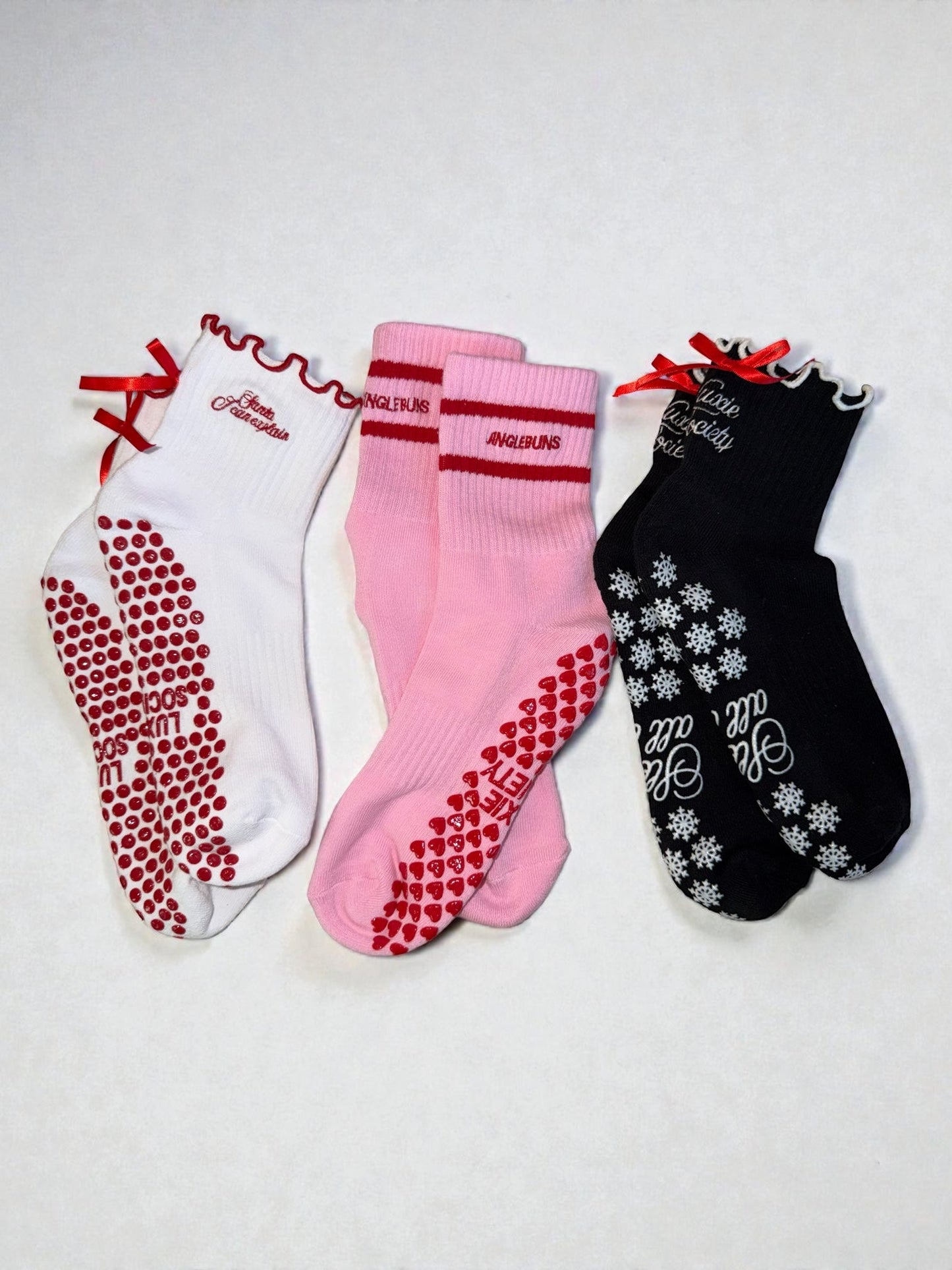 🎁 The Luxie Society Holiday Pilates Sock Trio Gift Box